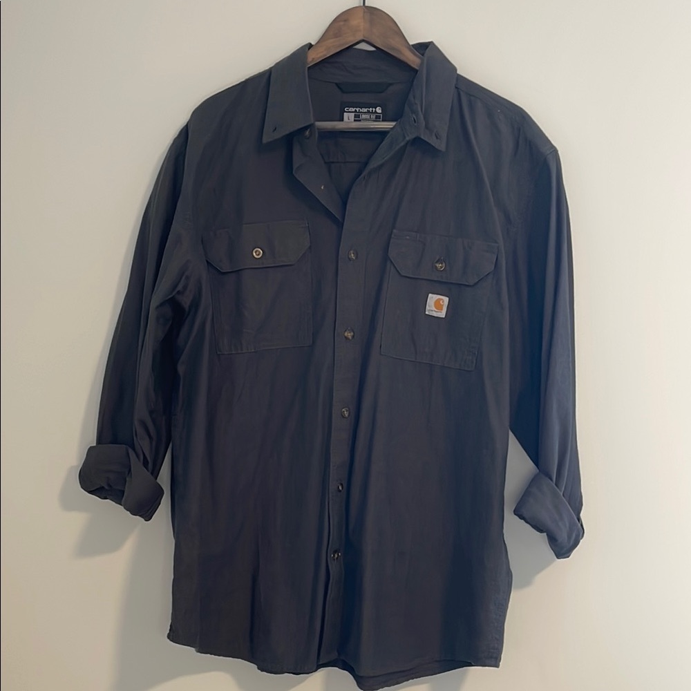 Carhartt Dark Gray Button-Up Shirt
